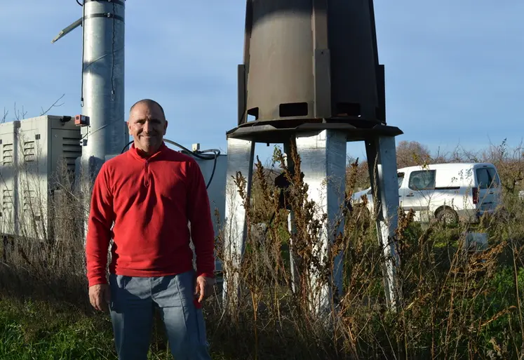 <em class="placeholder">Grégory Chardon, arboriculteur à La Roche-de-Glun.</em>