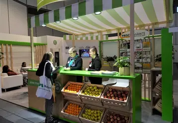 La nouvelle signature des marchés de gros allemands "Vitamin G" a été mis en avant. © Philippe Gautier - FLD